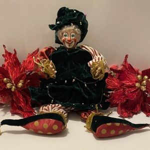 Clown Christmas Clown🤶Christmas Toy, Christmas Decorations Green Red 16” New